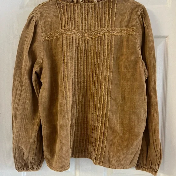 Anthropologie
Eze Sur Mer ochre long balloon sleeve peasant top. Size XS. EUC - Picture 7 of 7
